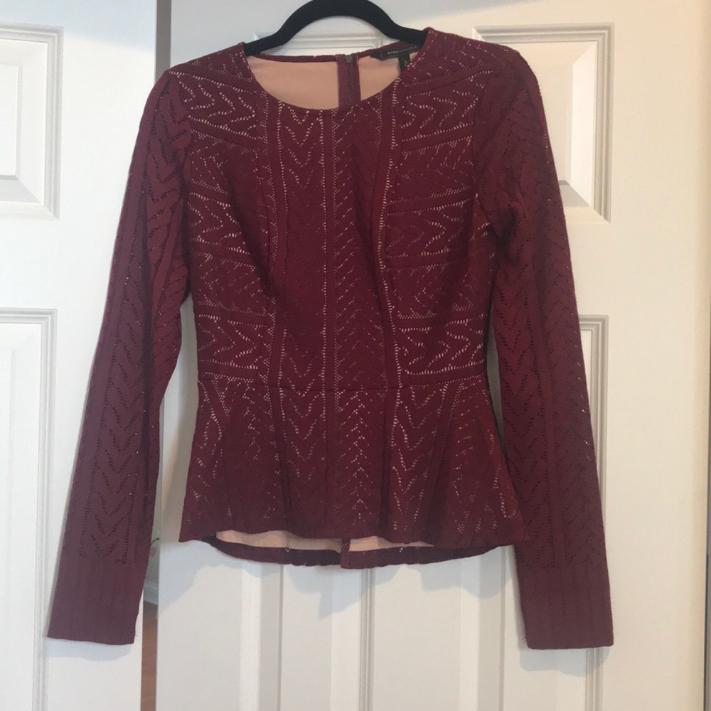 BCBG peplum top-Size XS